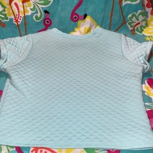 Light Blue Crop Tee !!